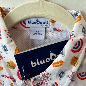Boy - 12 - NWT Blue Quail Co Patriotic Performance Polo